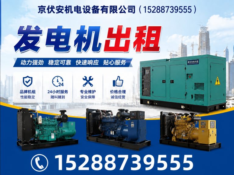 兰州发电机出租展示图